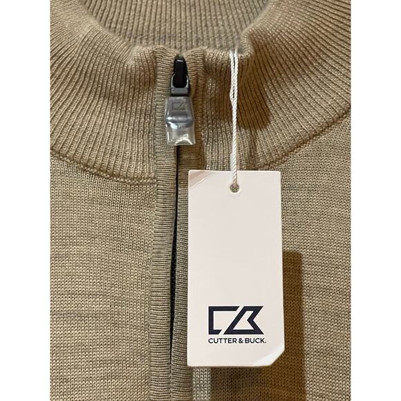 NWT Cutter & Buck Men's Half Zip Mock Sweater Small - Picture 5 of 8